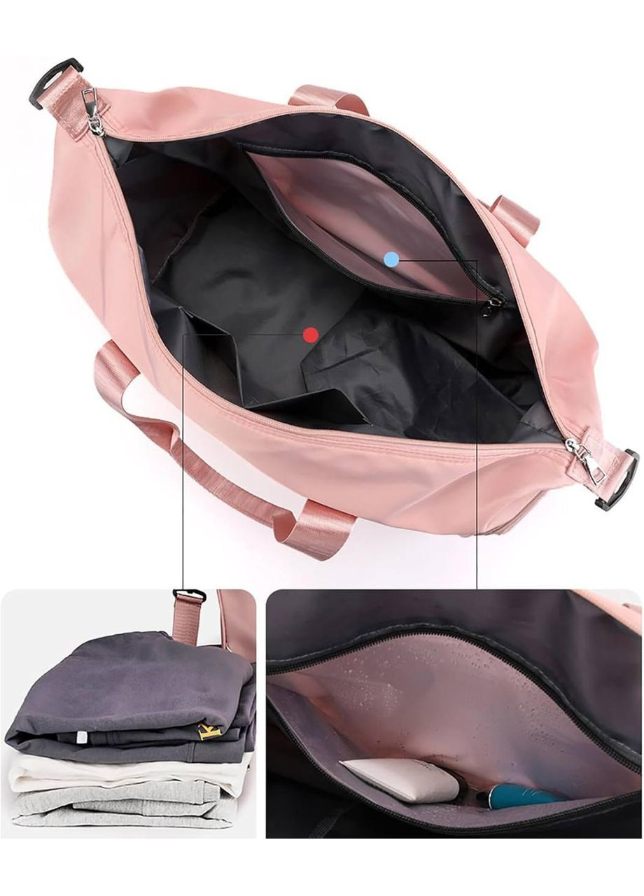 Сумка спортивна для фітнесу з відділення для взуття Чорний колір No Brand (327098449)