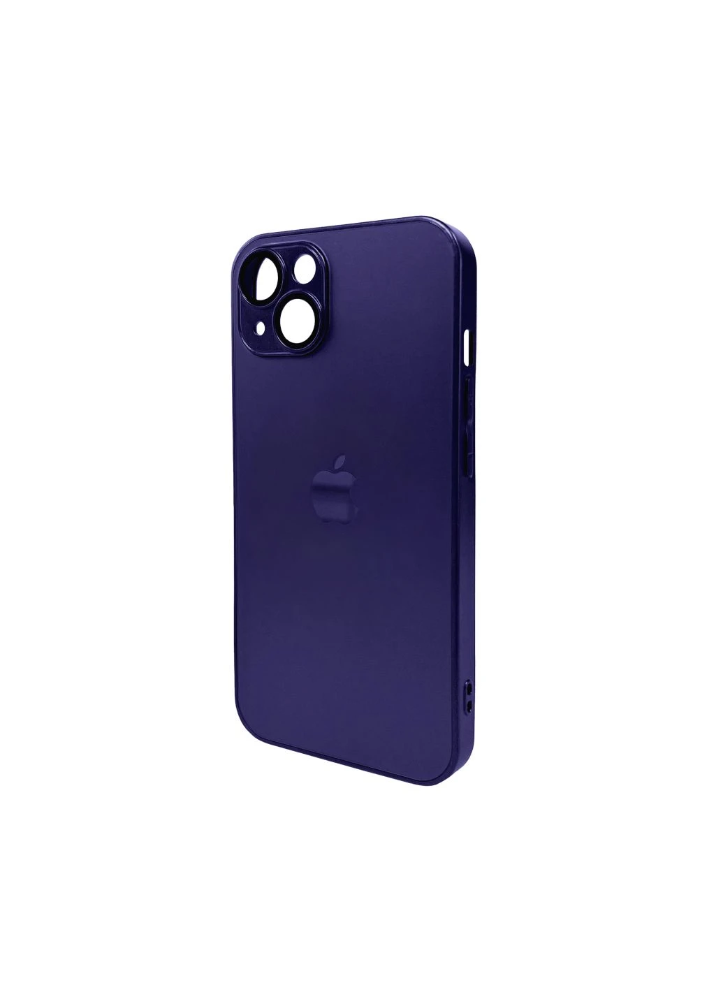 Стеклянный чехол Apple iPhone 13 Deep Purple No Brand Matt Frame Color Logo (378306891)