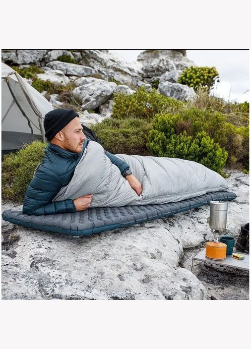 Матрас надувной сверхлегкий CNH22DZ018, с мешком для надува, прямоугольный зеленый 196 см. Naturehike (353504833)