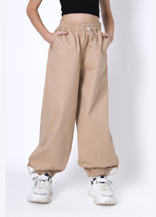 Коттонові джогери для дівчинки Mevis (305323742)