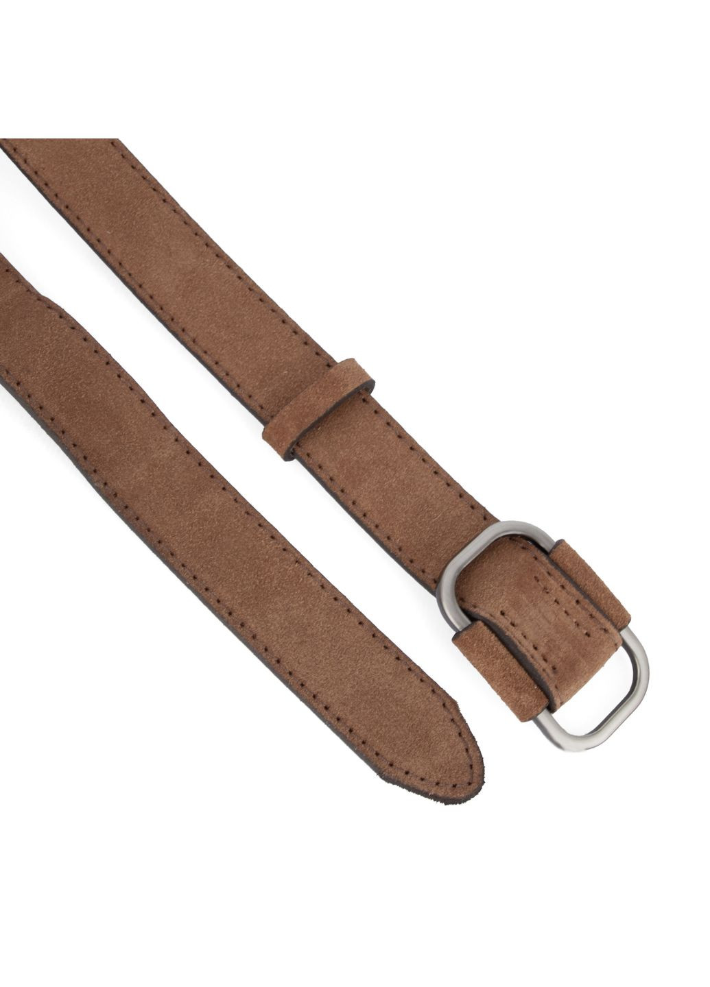 Ремінь жіночий замшевий -2548 світло-коричневий під джинси (100 см) JK (337165504)