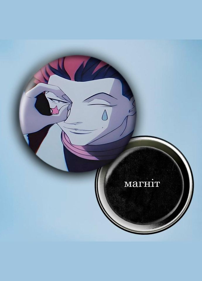 Фотомагніт (магніт на холодильник) Аніме Хантер х Хантер #0015 56 мм чорний No Brand (309160270)