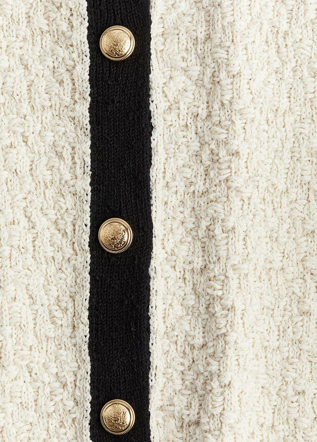 Молочный демисезонный кардиган H&M