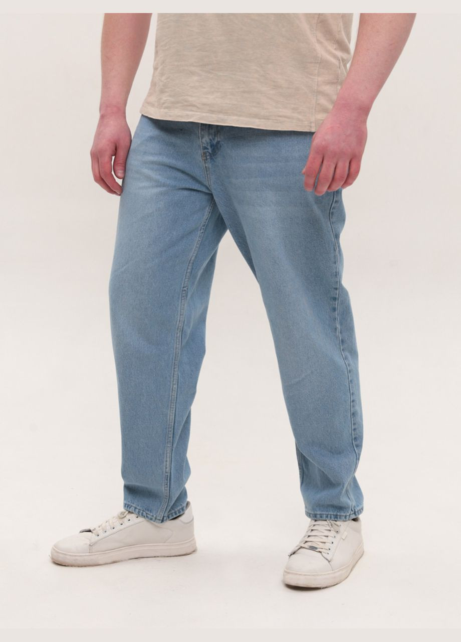 Джинси чоловічі блакитні МОМ із високою посадкою Mechanic MOM (327038622)