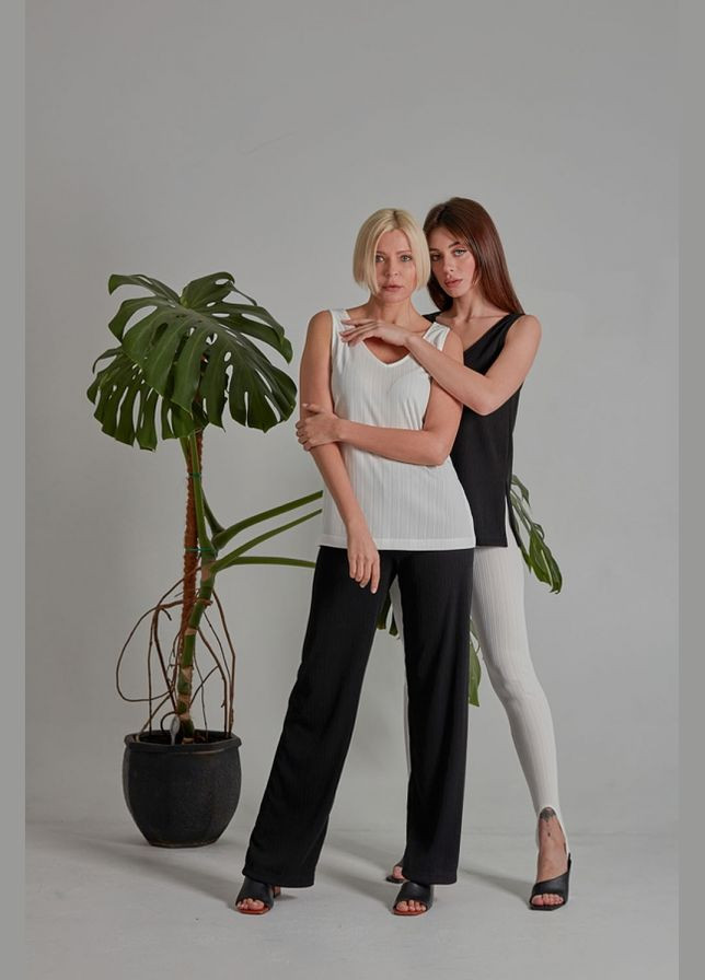 Женский удлиненный топ из трикотажа в рубчик (1785) Triko Bakh (334710763)