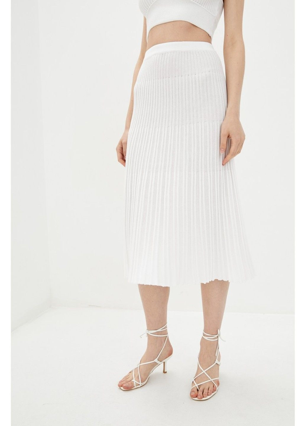 Белоснежная повседневная юбка us594 Sewel