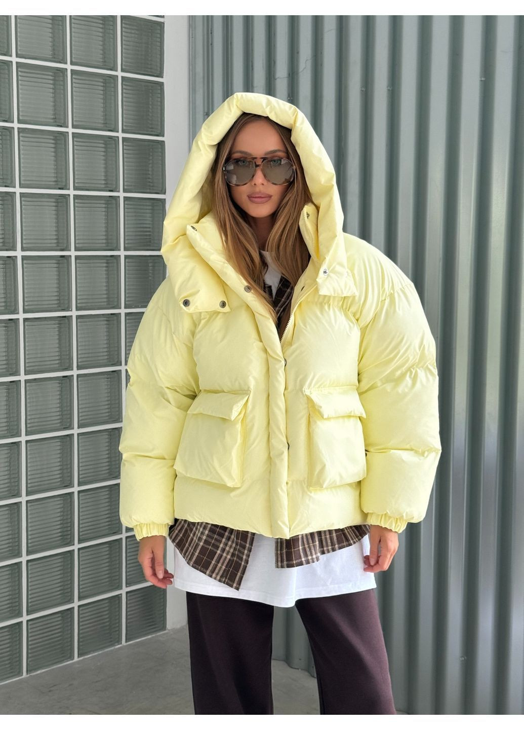 Жовтий зимній Пуховик milirud