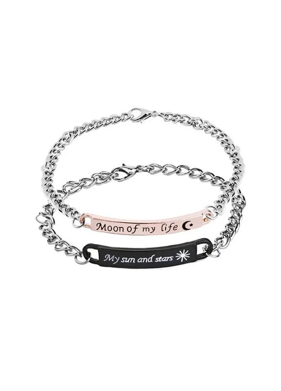 Парные браслеты Moon of My Life My Sun and Stars для двоих влюблены No Brand (340275890)