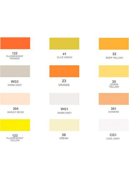 Спиртові маркери Oros ASM-03-ACS1-01 12 кольорів (LC302611) Arrtx (323125913)