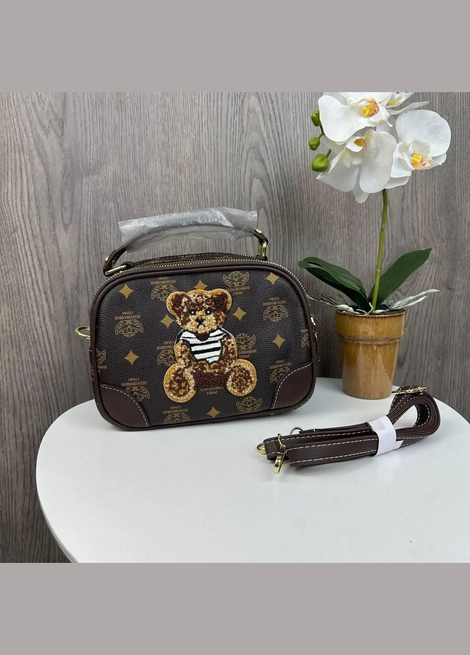 Детская сумочка с мишкой Коричневый (1613ДКк) No Brand сумка (342337639)