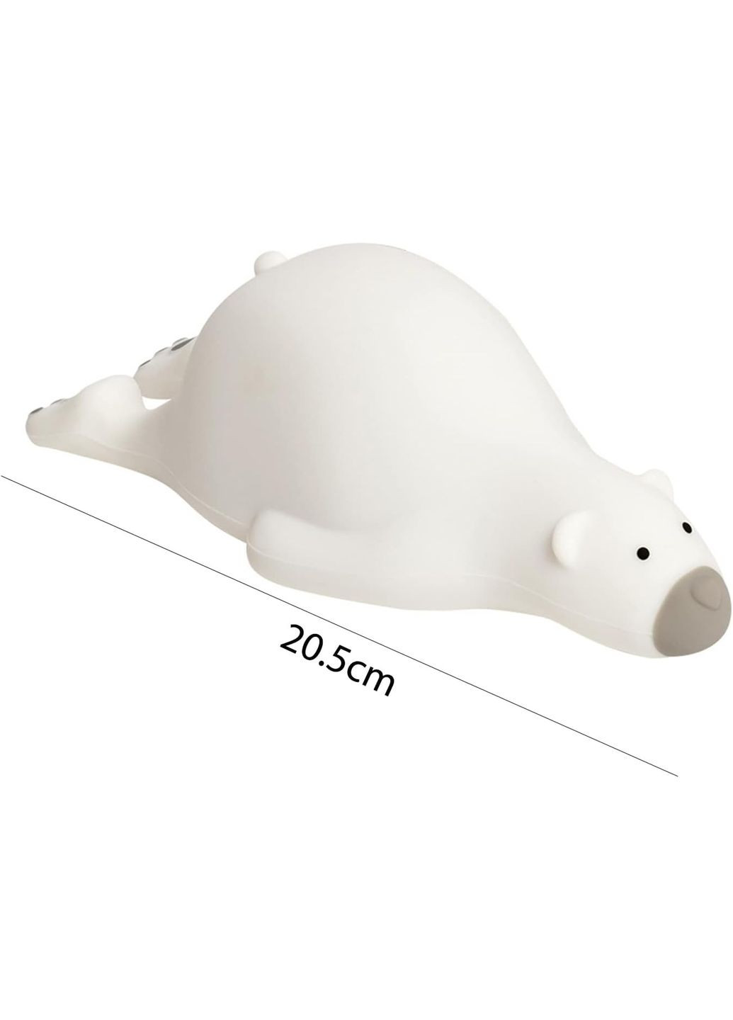 Акумуляторий нічник-світильник 3 в 1 SL29 силіконовий Ведмедик з функцією таймера, Lazy bear pats lamp VHG (334305115)