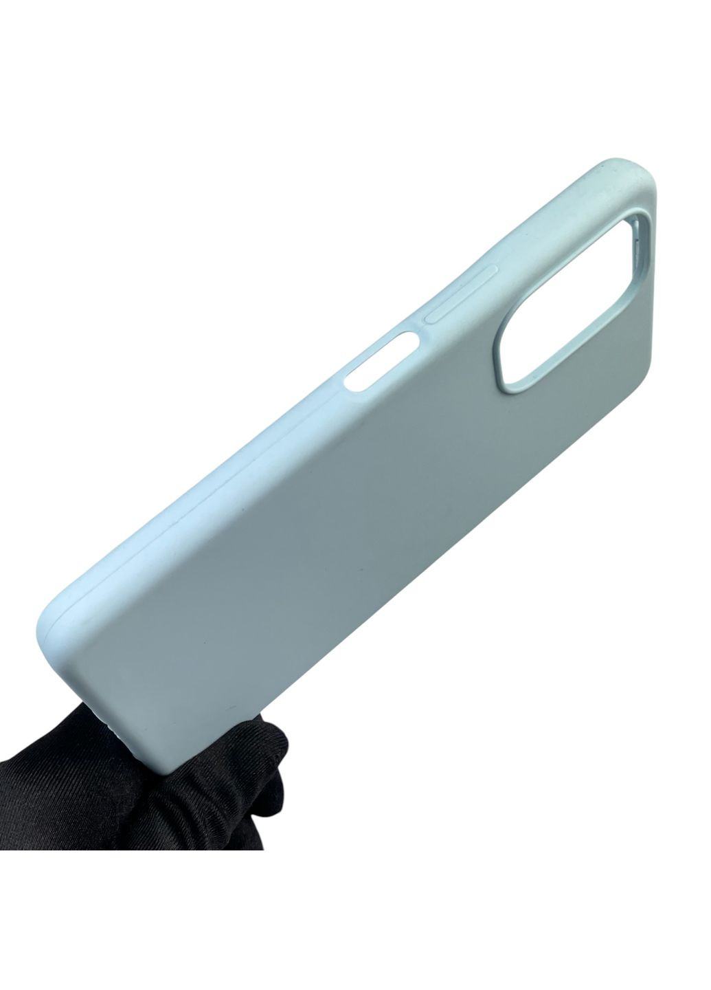 Чехол для Camon 19 Pro (CI8n) силиконовый с микрофиброй нескользящий на техно камон 19 про голубой Tecno (366385827)