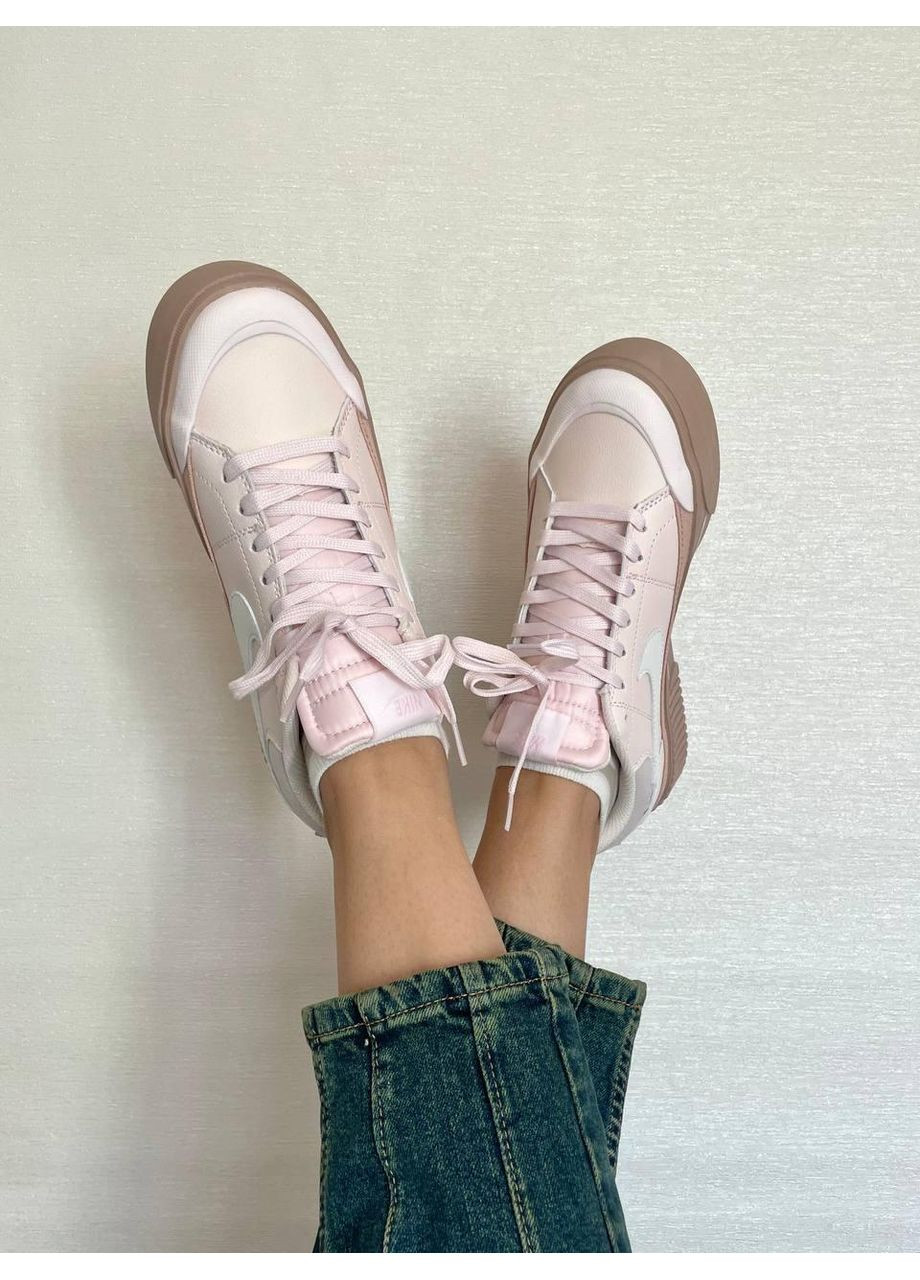 Розовые демисезонные кроссовки мужские nike court legacy lift pink найк коурт легаси No Brand