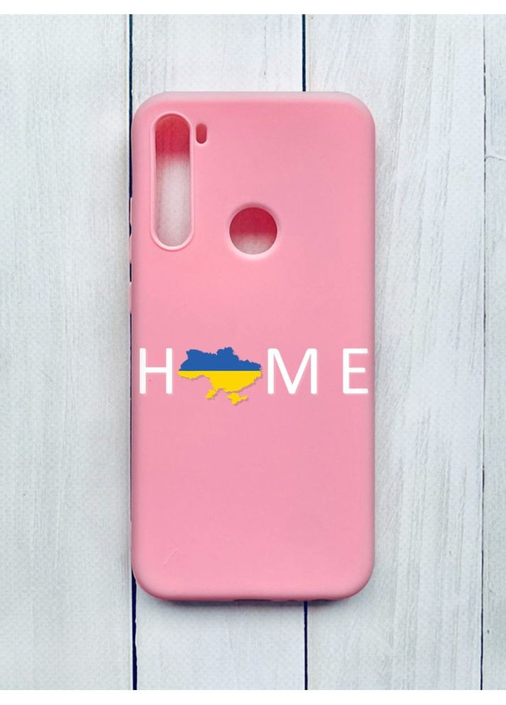 Матовий чохол на Xiaomi Redmi Note 8T Рожевий:: Дім Україна (принт 73) Creative (360694076)