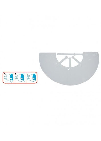 Ветеринарний комір для тварин (A:20 см, B:20-22 см, C:12-14 см) (8023222124943) Croci (318100582)