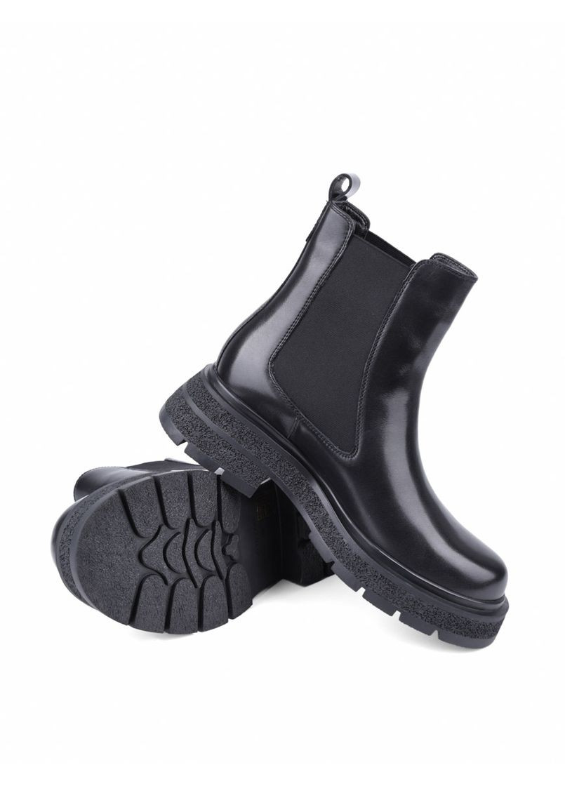 Жіночі Черевики AT0340M-3-3041 ОЗ-24-25 Чорний Шкіра Attizzare (368527432)
