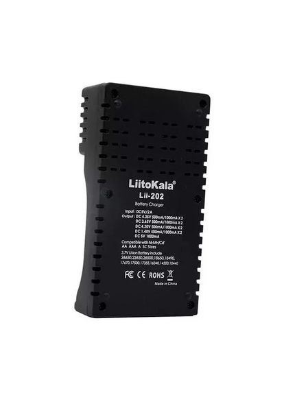 Зарядное устройство Lii-202 на 2 слота (для Ni-MH, Ni-CD, Li-Ion, LiFePO4) LiitoKala (335834116)