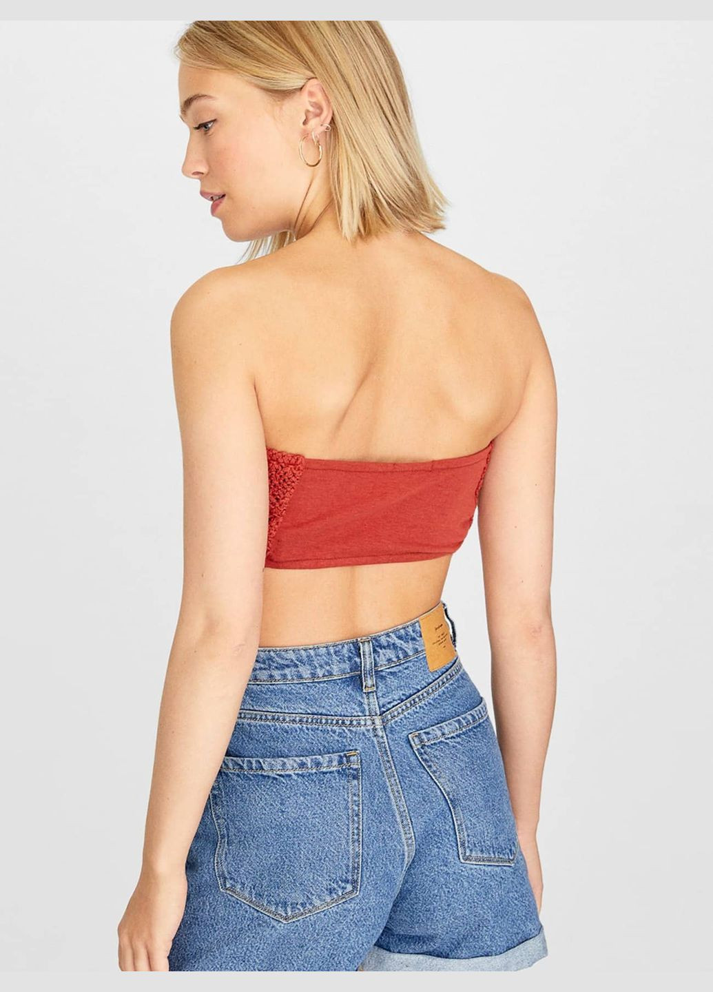 Вязанный кроп топ Stradivarius (299809860)