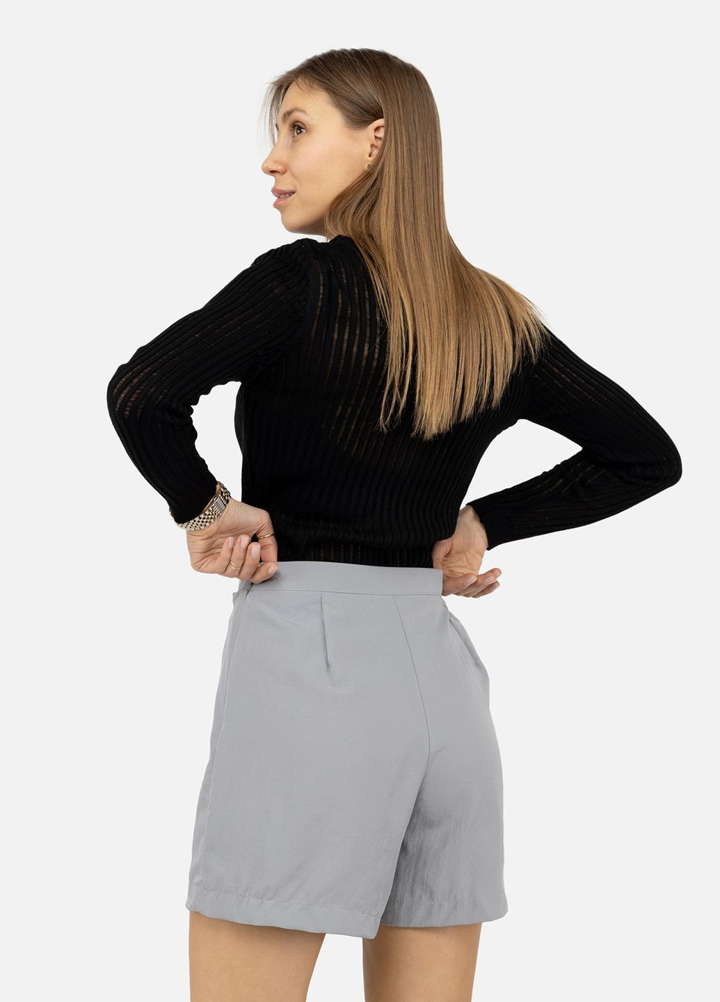 Жіноча спідниця-шорти колір сірий CB-00245317 Reyon (314910388)