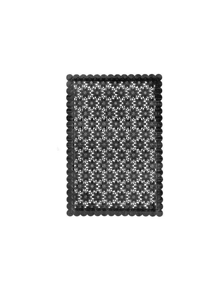 Серветка ПВХ для сервірування "Lace" на силiконовiй основі 30*45 см чорний WHW32723-7 Stenson (322294558)