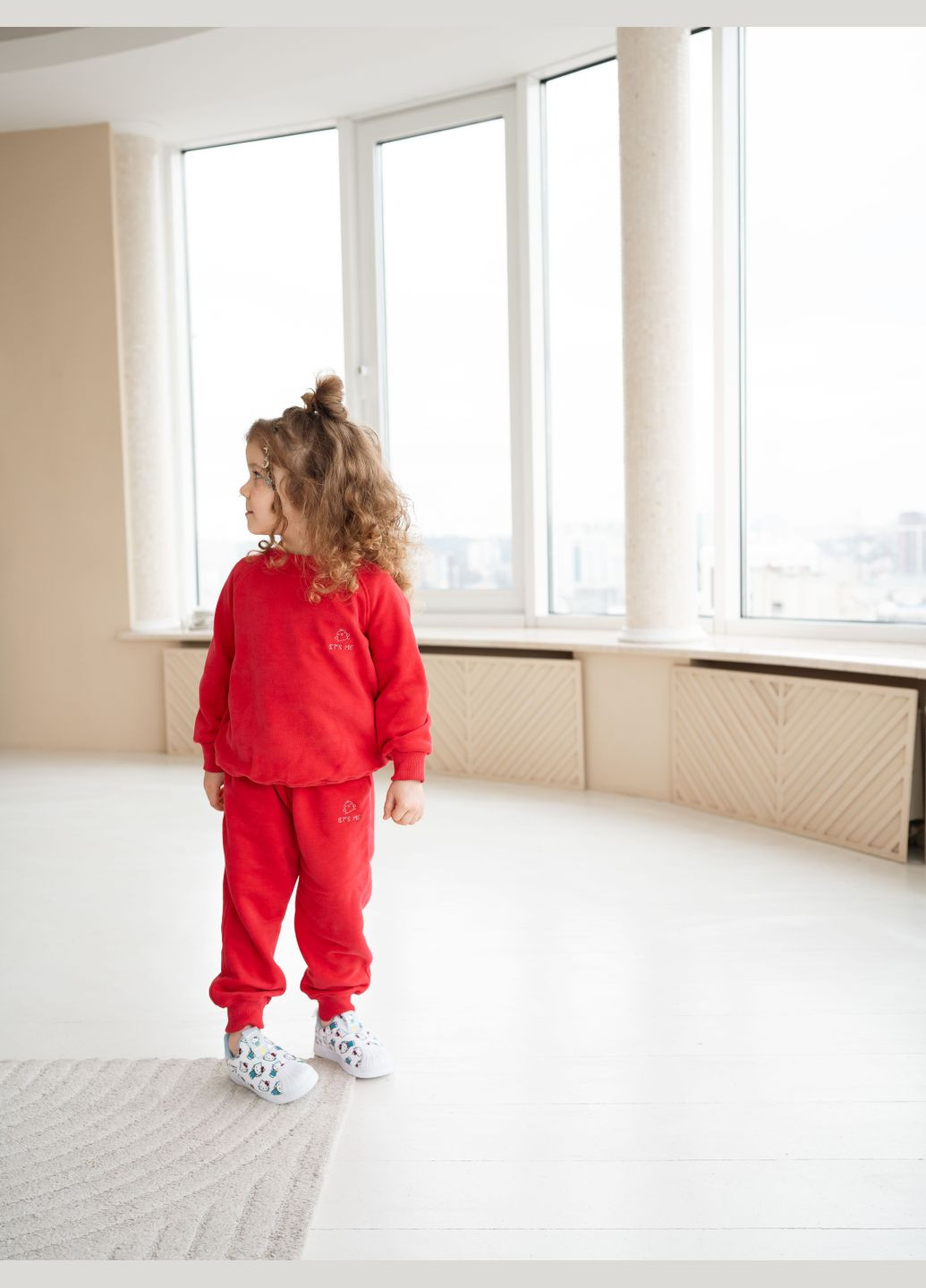 Малиновий демісезонний костюм дитячий it’s me з кишенями малиновий брючний It's ME ONE