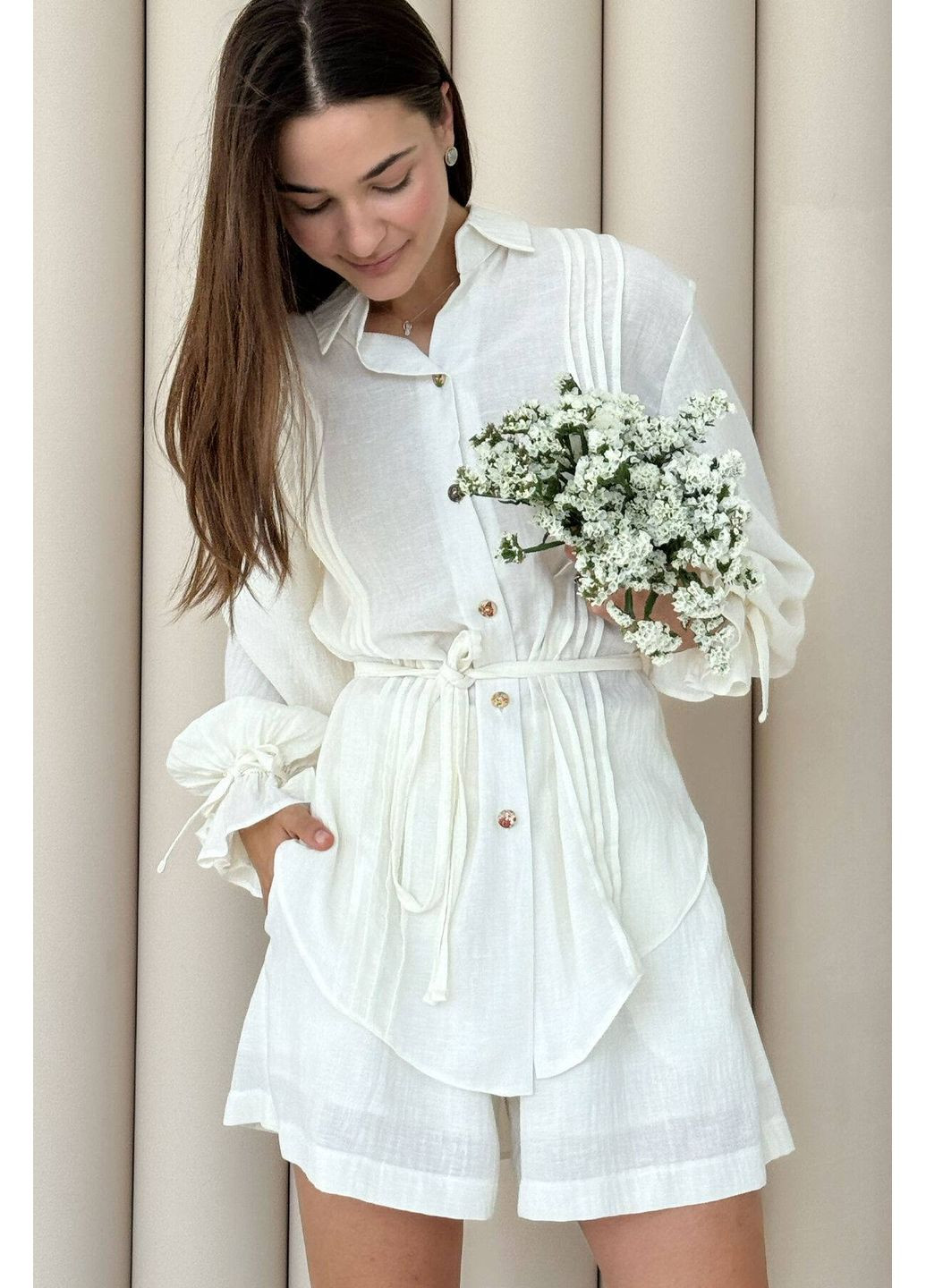 Молочная рубашка Nenka