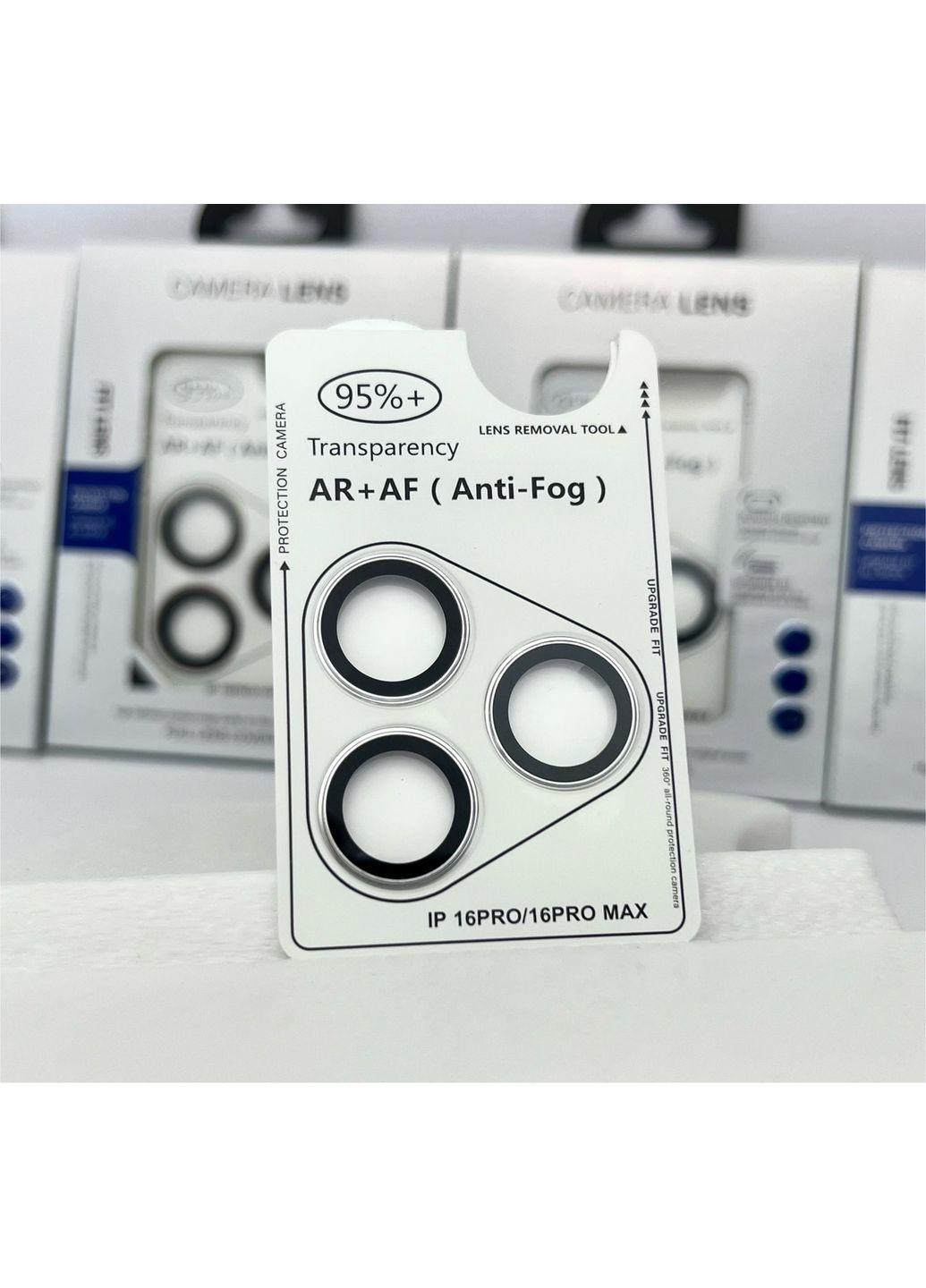 Лінзи на камеру для 16 PRO захисне скло AR + AF айфон комплект 3 шт camera lens Silver No Brand (369137616)