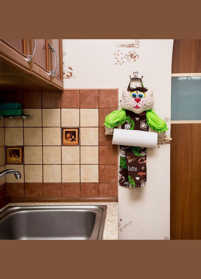 Кот держатель для полотенец. No Brand (336960414)