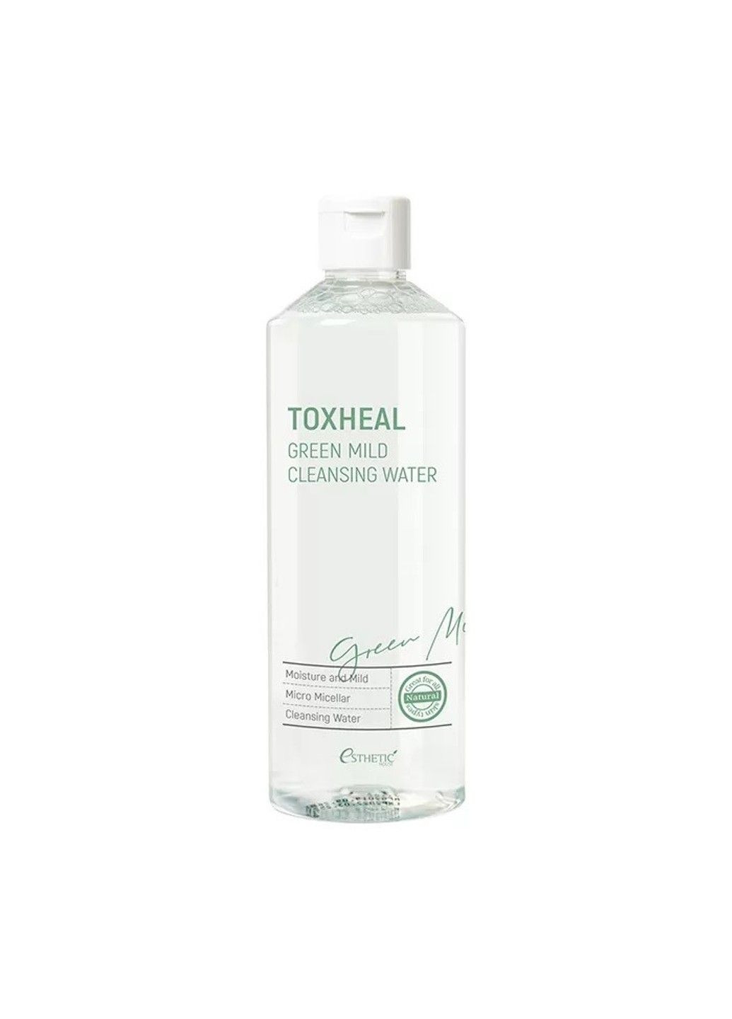 Міцелярна вода для очищення шкіри і зняття макіяжу Toxheal Green Mild Cleansing Water - 530 мл Esthetic House (292395870)