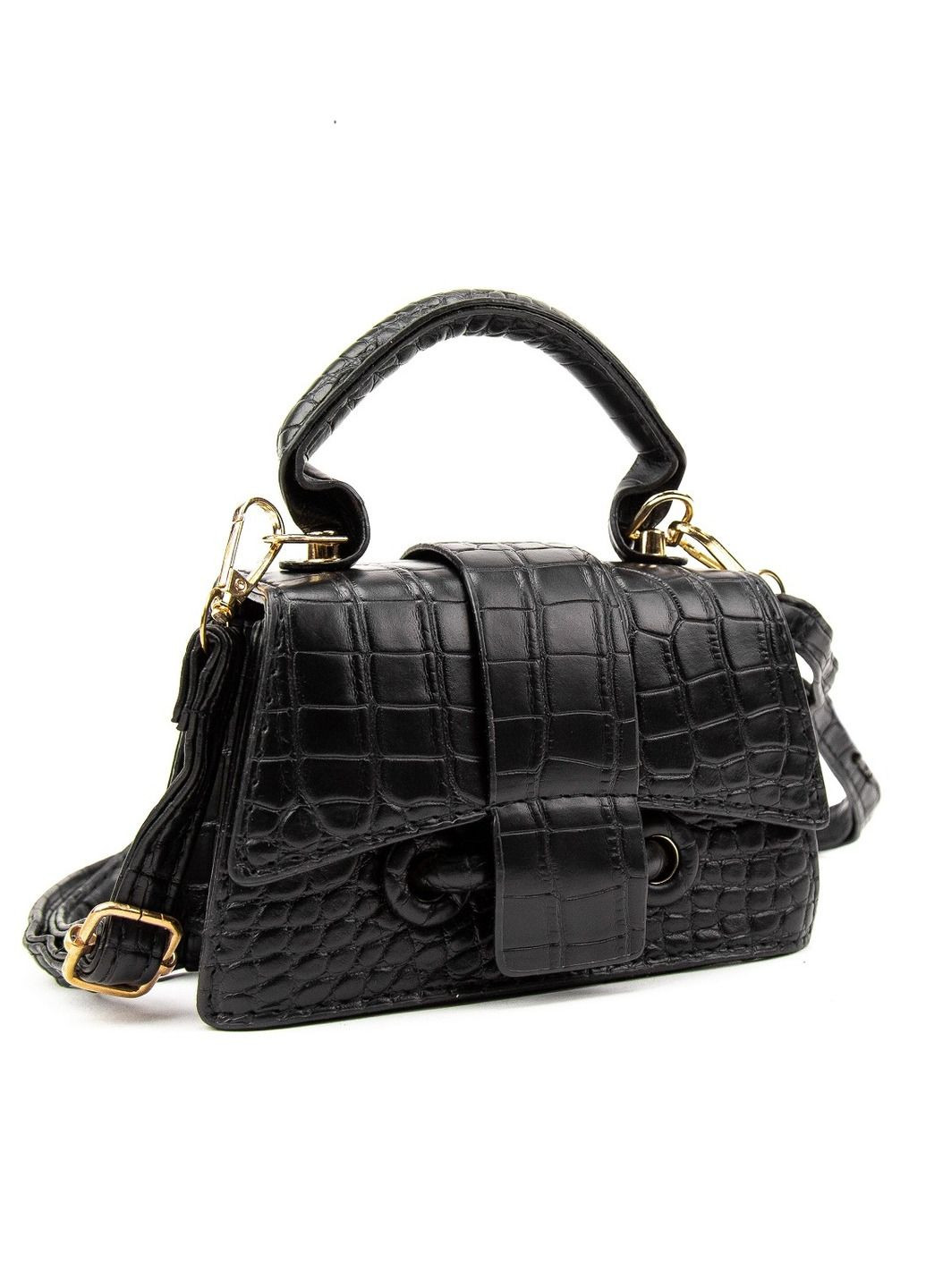 Жіноча маленька сумка каркасна кросбоді через плече з екошкіри з клапаном RoyalBag P2-8574 (332214209)