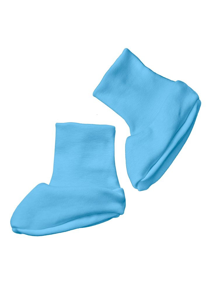 Голубые пинетки носочки однотонные голубые frosty Tunes