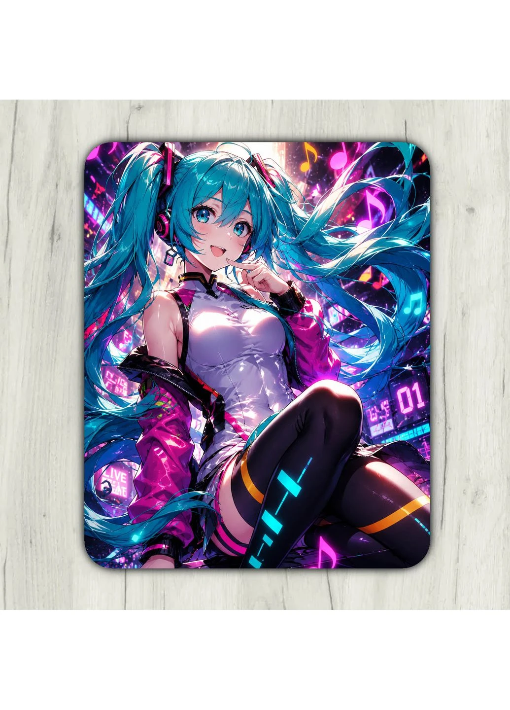 Коврик для мыши Anime игровой и офисный 22х18 нескользящая резиновая основа, точная поверхность для оптической и лазерно (51720) No Brand (396655860)