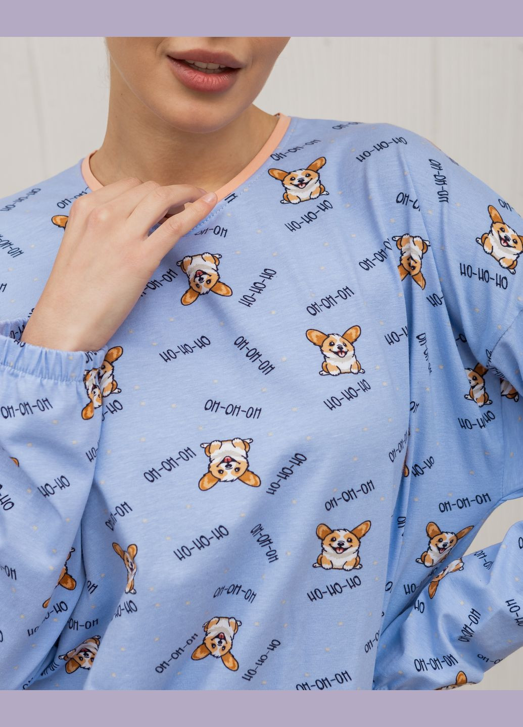 Лілова жіноча піжама зі штанами Nicoletta