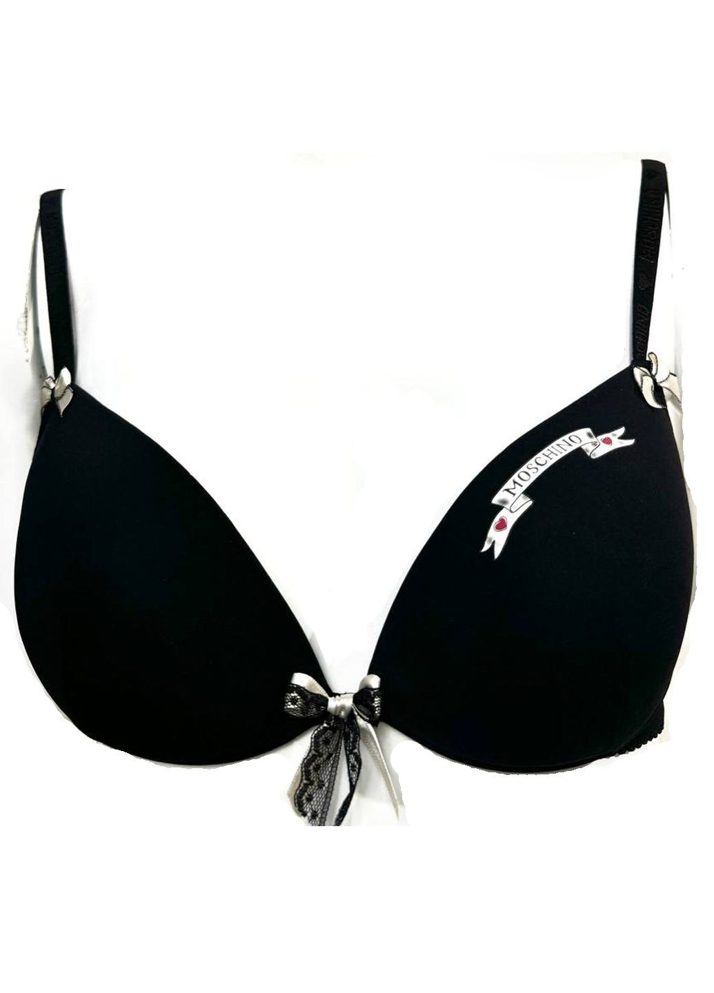 Чорний бюстгальтер Moschino