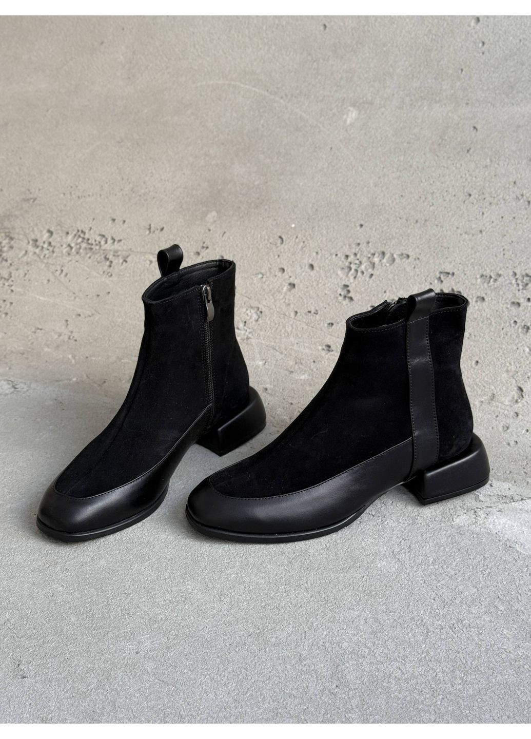 Осенние классические кожаные ботинки Helen из натуральной замши