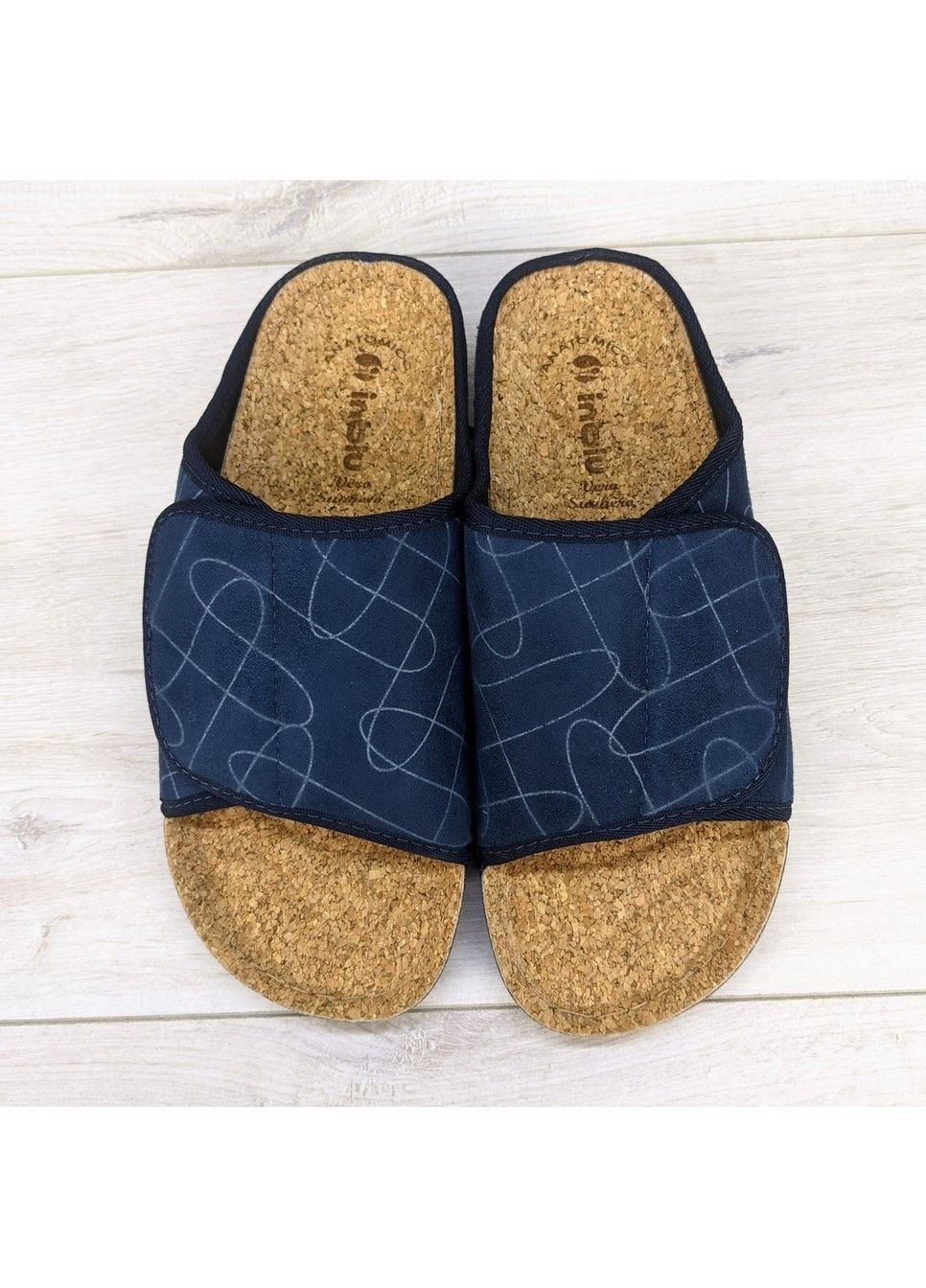 Синие тапочки мужские комнатные Inblu