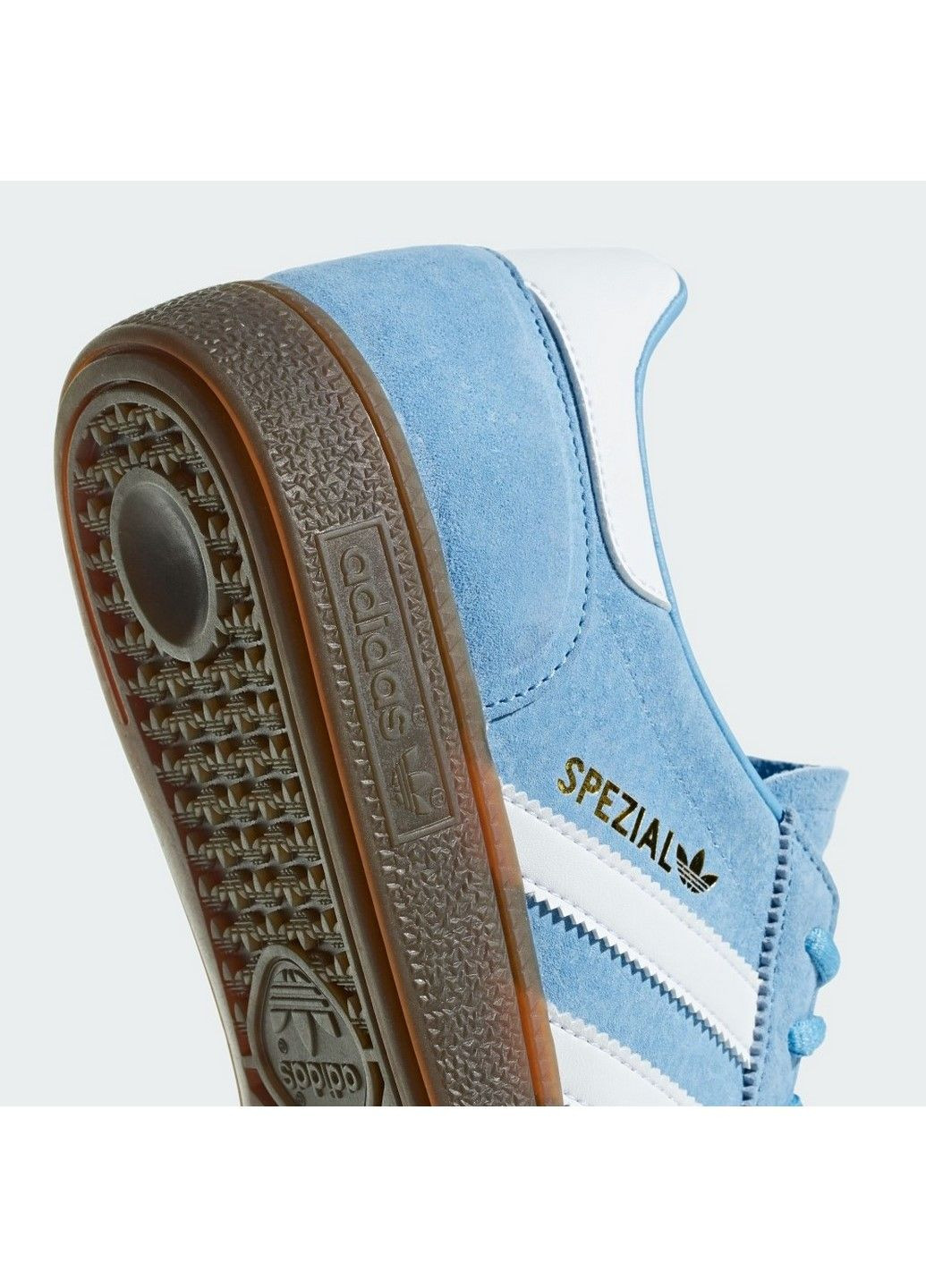 Блакитні чоловічі низькі кеди handball spezial originals bd7632 adidas