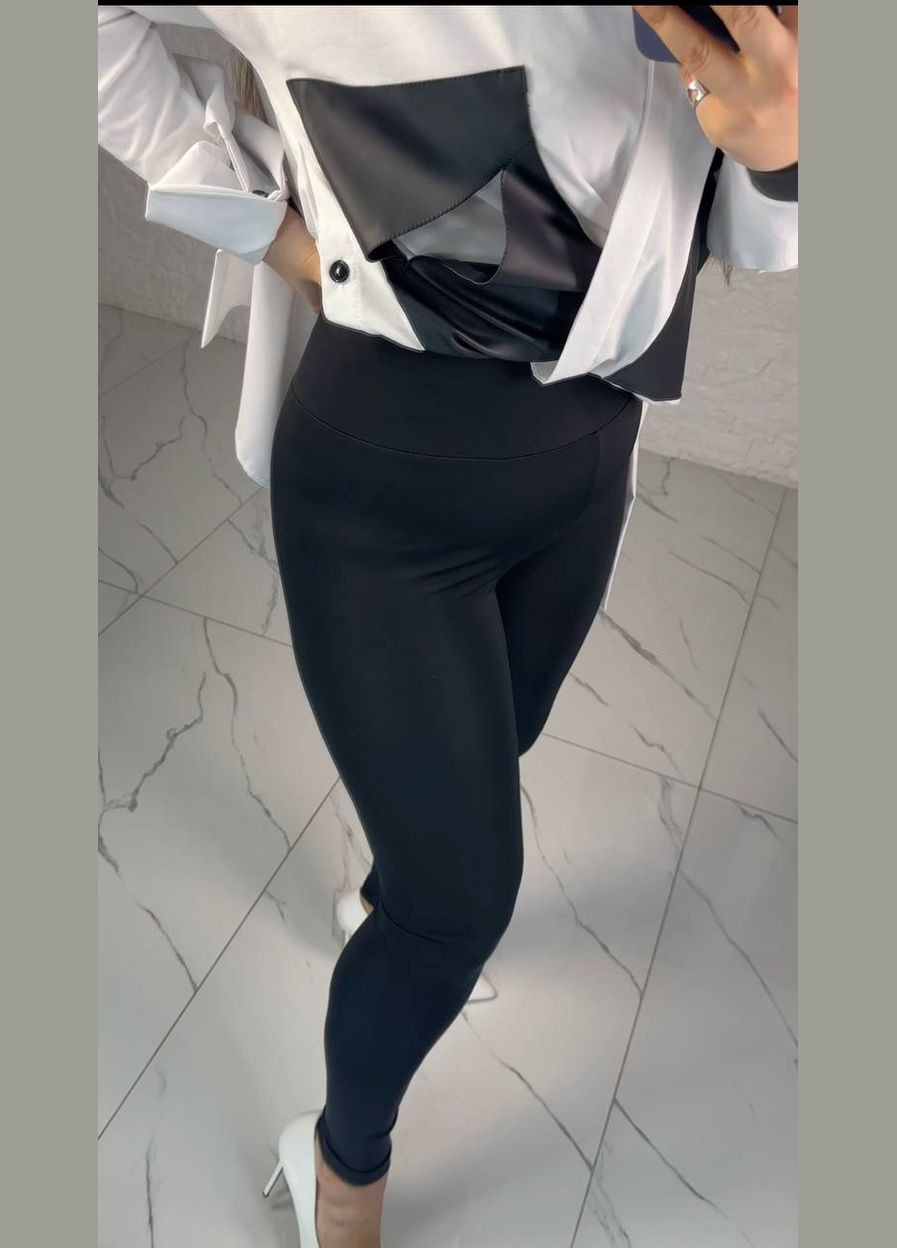 Жіночі лосини з мікродайвінгу колір чорний р.46/48 450431 New Trend (282927945)