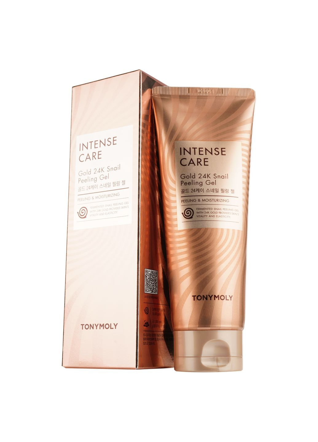 Tony Moly Пілінг-гель для обличчя Intense Care Gold 24k Snail з муцином равлика та золотом, 150 мл — Крем, Південна Корея (328447096)