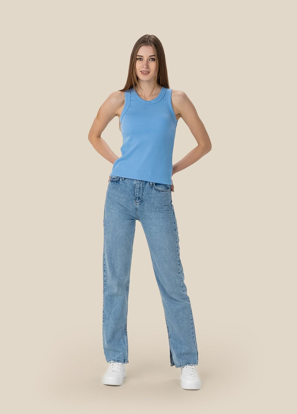 Майка однотонна жіноча WBC02305 shop (2000990218247) LAWA — 329034155