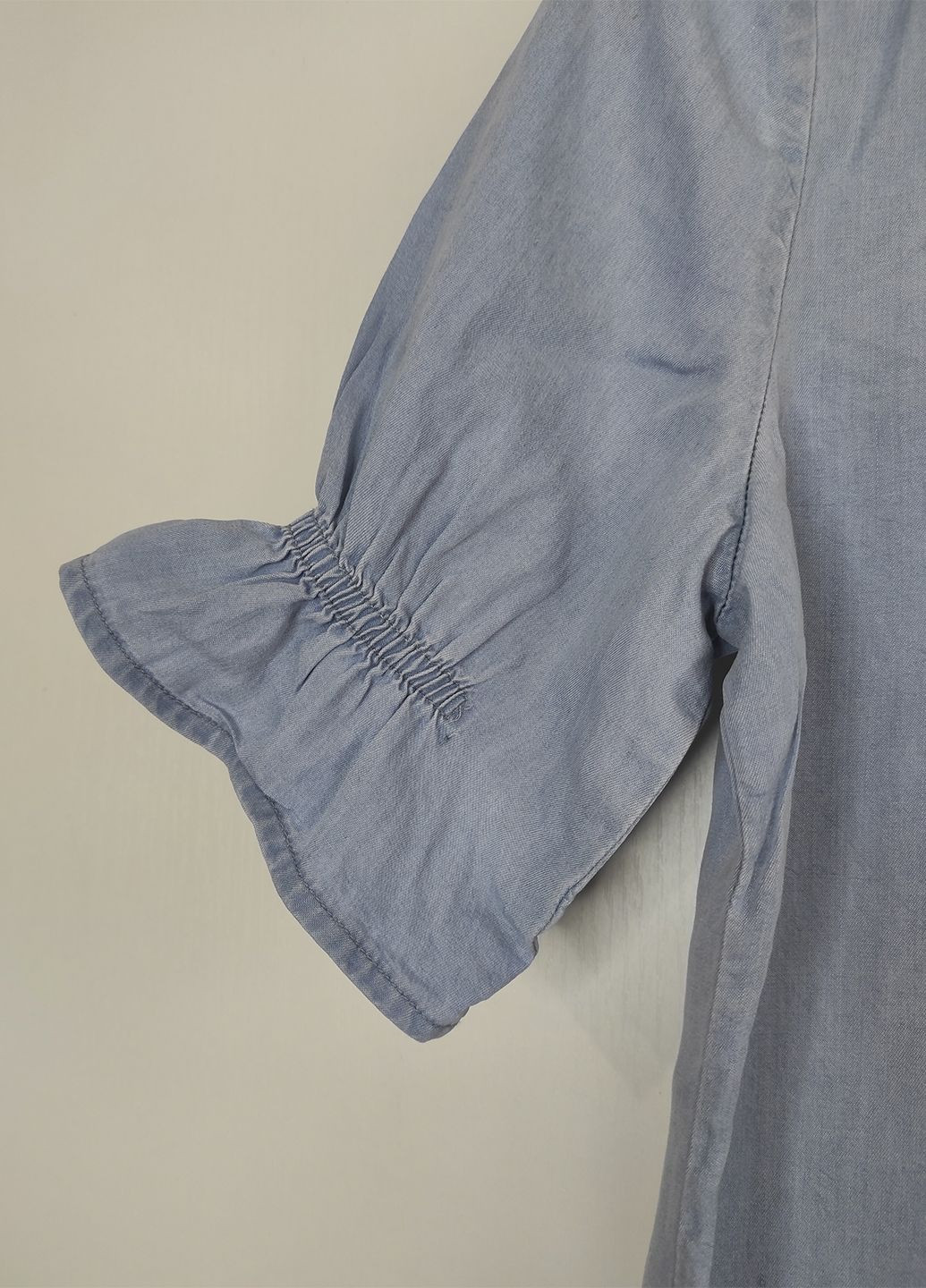 Голубая блуза под джинс короткий рукав Esmara