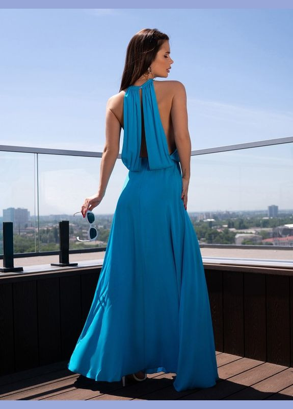 Блакитна повсякденний жіночі сукні 14720 ISSA PLUS