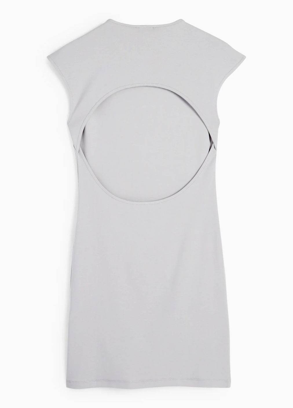 Серое кэжуал платье C&A однотонное