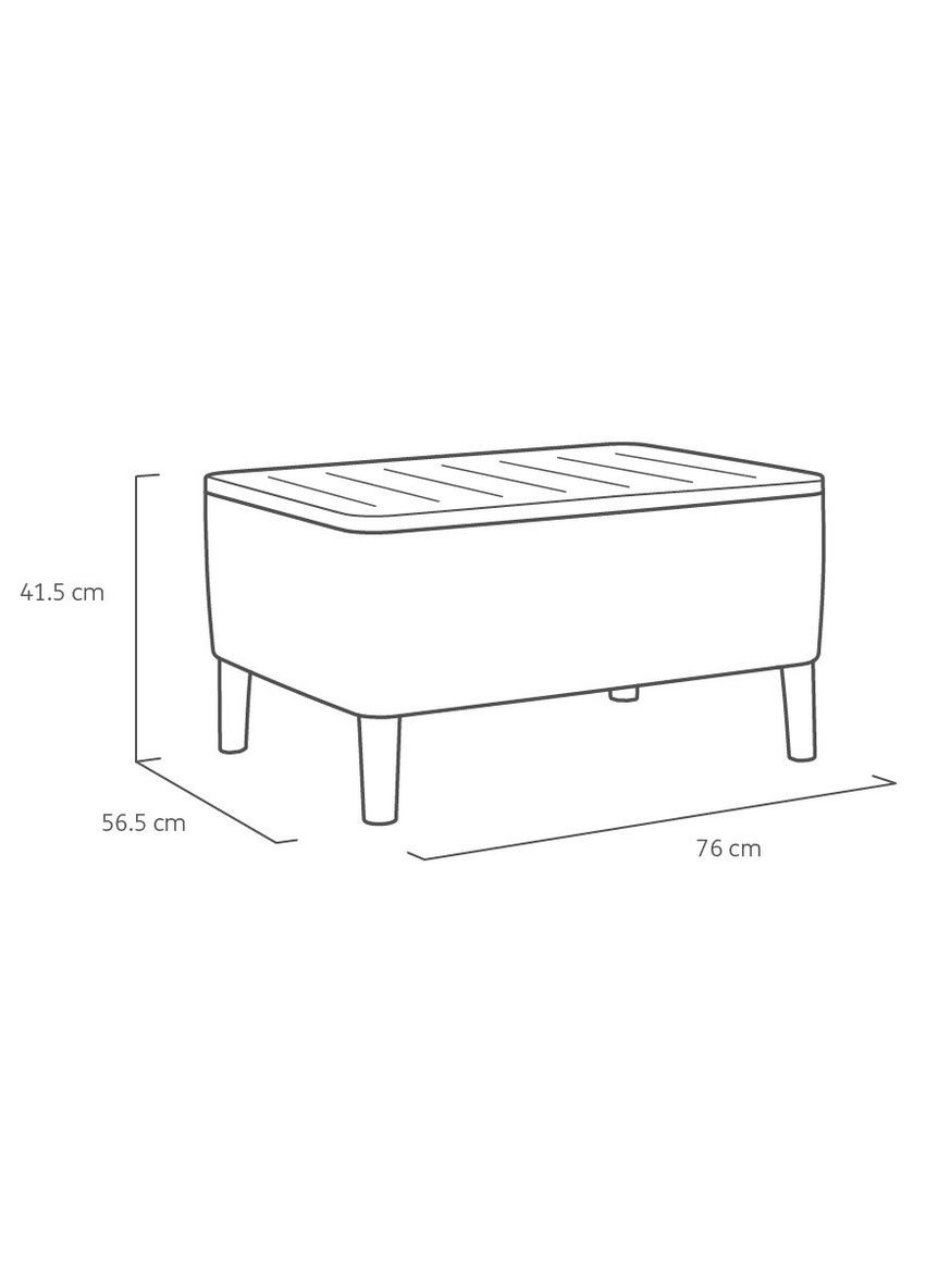 Комплект садових меблів Salemo 3 seater set, коричневий Keter (329408120)