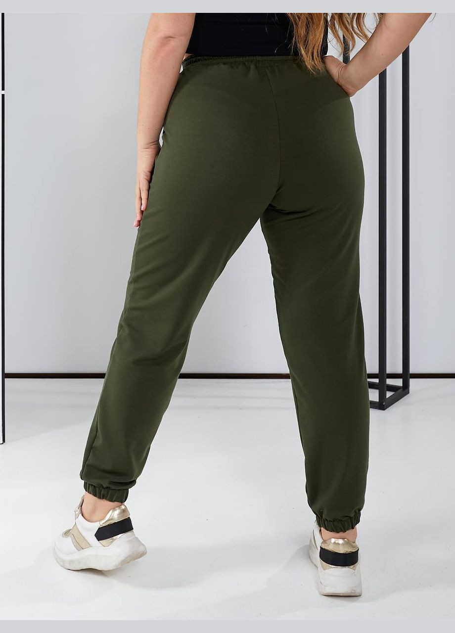 Женские брюки цвет хаки р.50/52 450090 New Trend (282434817)