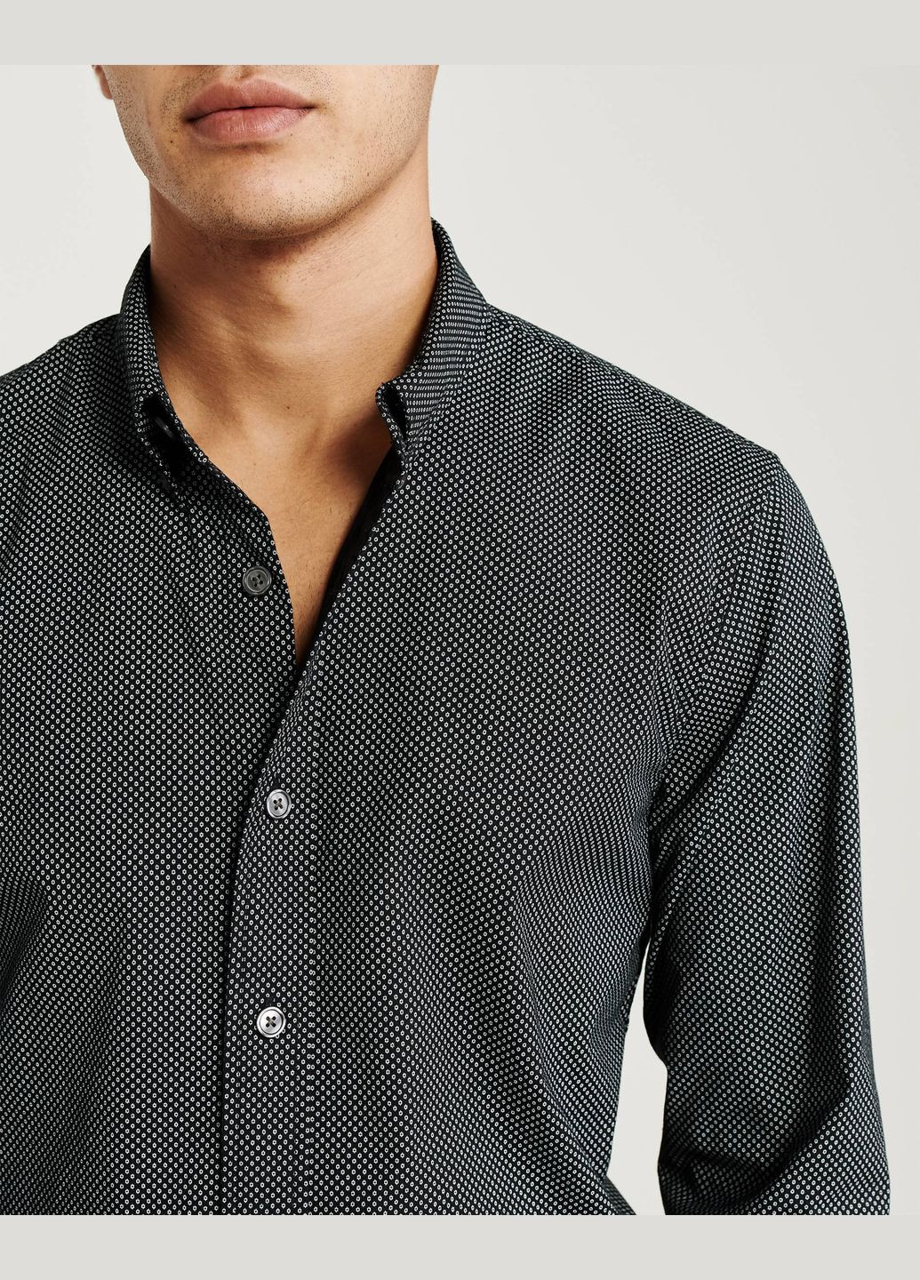 Темно-серая рубашка Abercrombie & Fitch