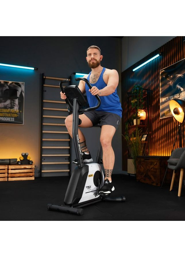 Велотренажер TX-500MB IRON магнитный белый TREX Sport (361952154)