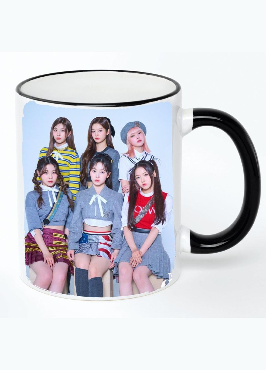 Чашка NMIXX K-pop #001 (кружка, кружка) Белая с черной ручкой 330 мл No Brand (322716242)