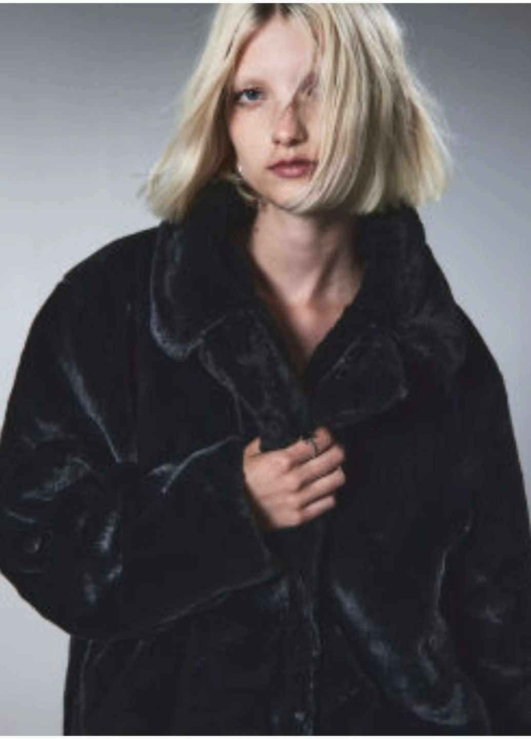 Женская шуба из искусственного меха Н&М (57820) ХXS Черная H&M (306368879)