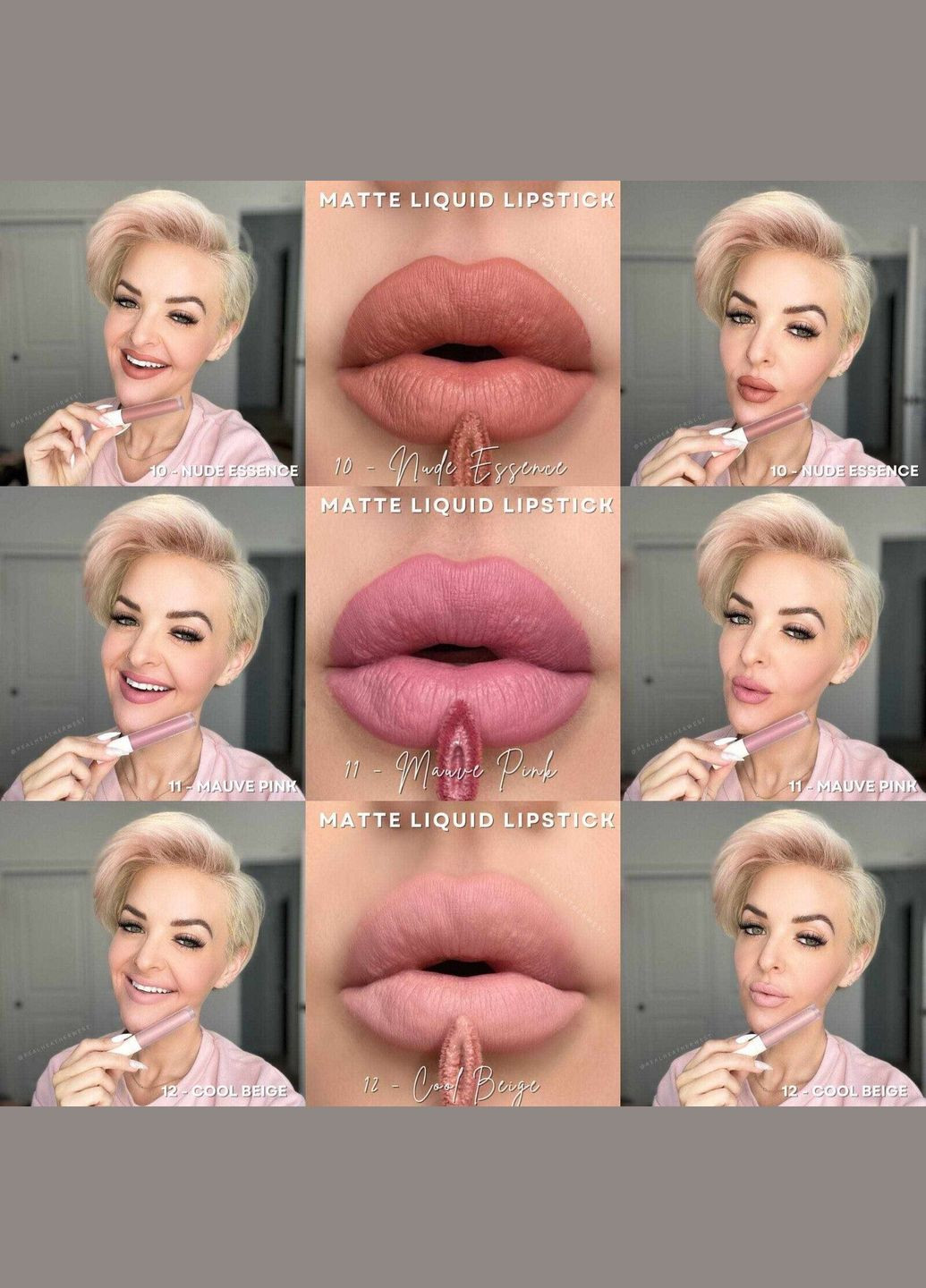 Жидкая Матовая Помада 10 Nude Essence 4 г Farmasi (295265872)